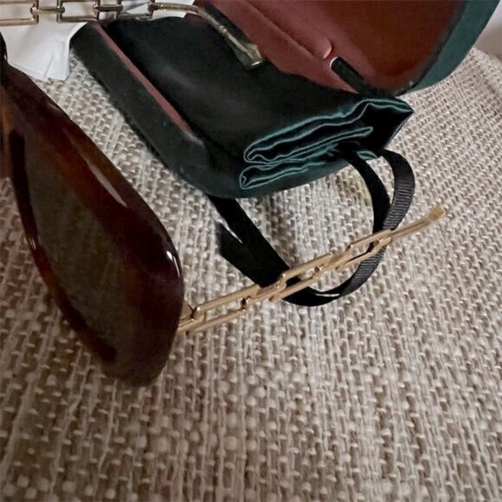 Gucci Authentic Unisex Square Frame Sunglasses Brown w/ Original Case UV400 NWT. - Picture 8 of 11